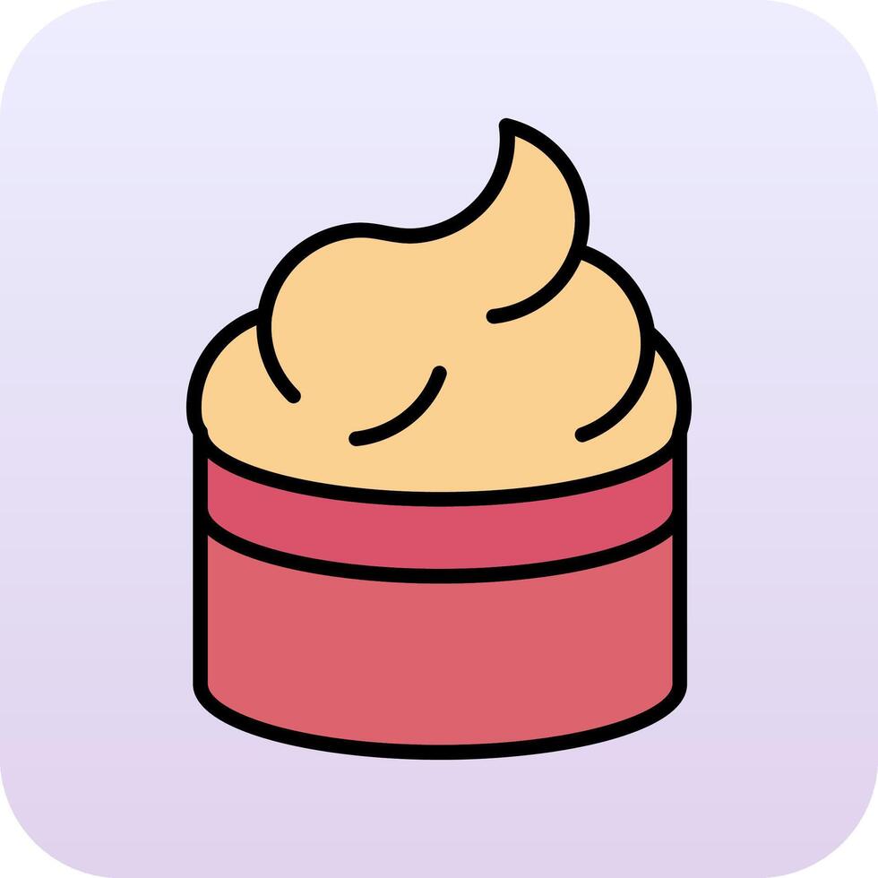 Cream Vector Icon