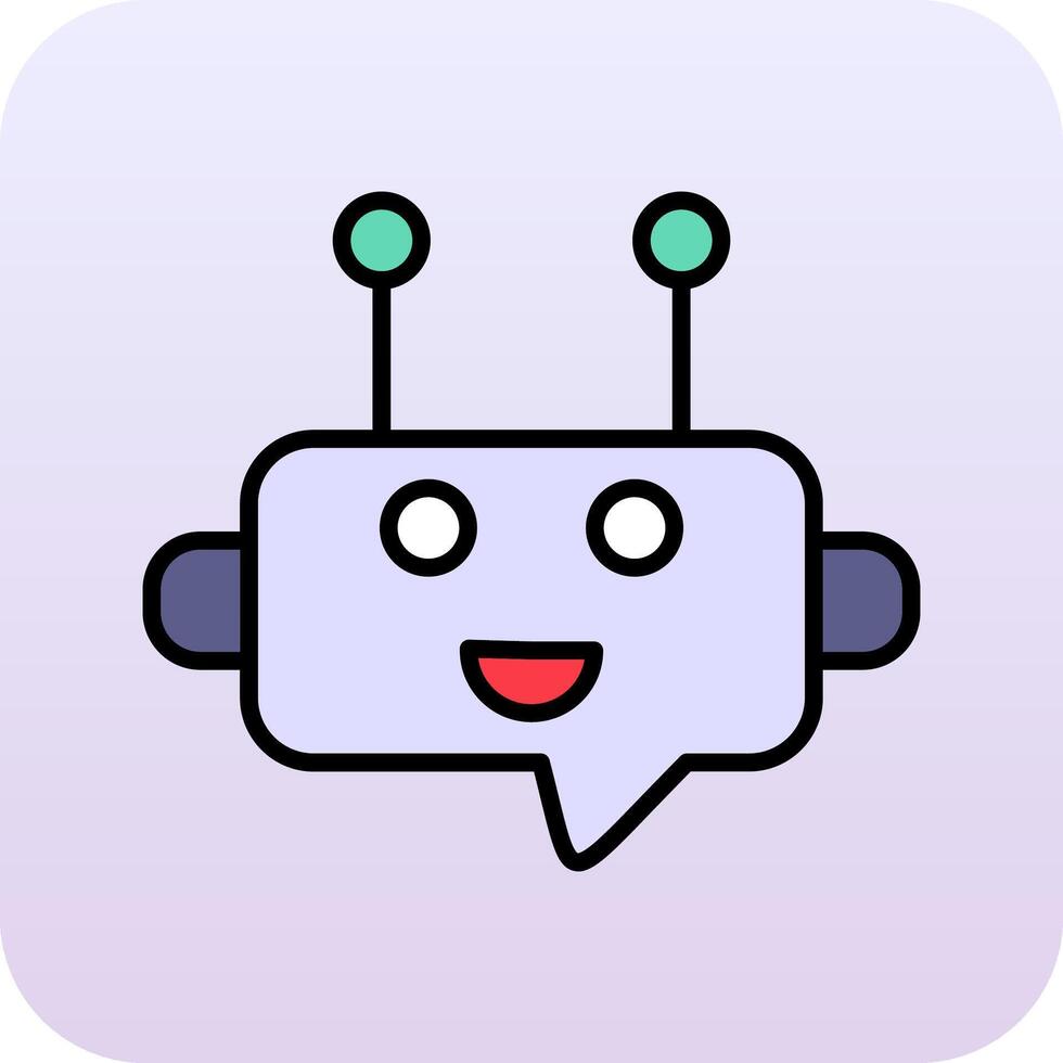 Robot Chat Vector Icon