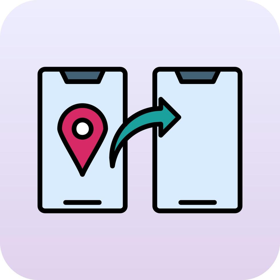 Share Location Vector Icon