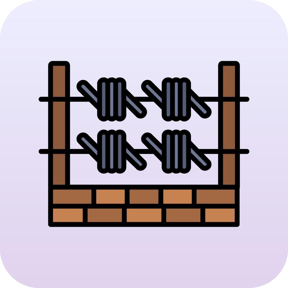 Barbed Wire Vector Icon