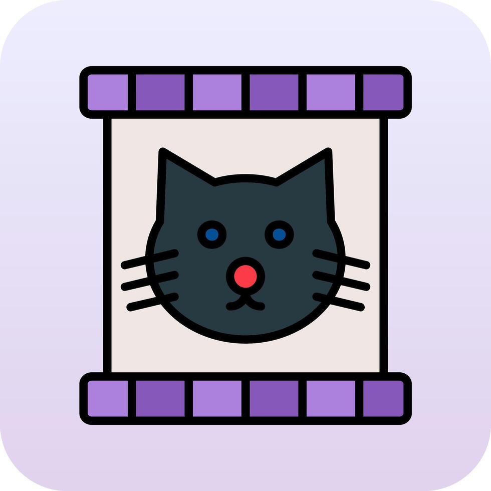 gato comida vector icono