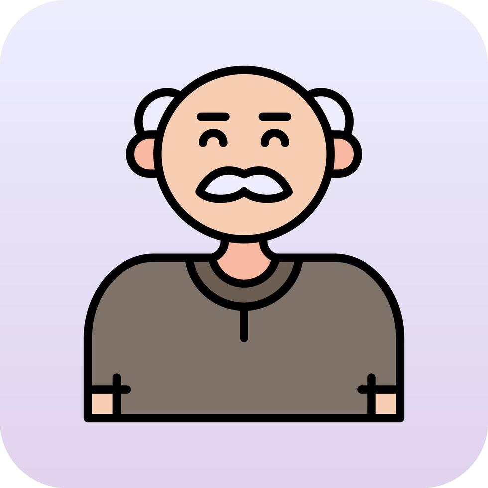 abuelo vector icono