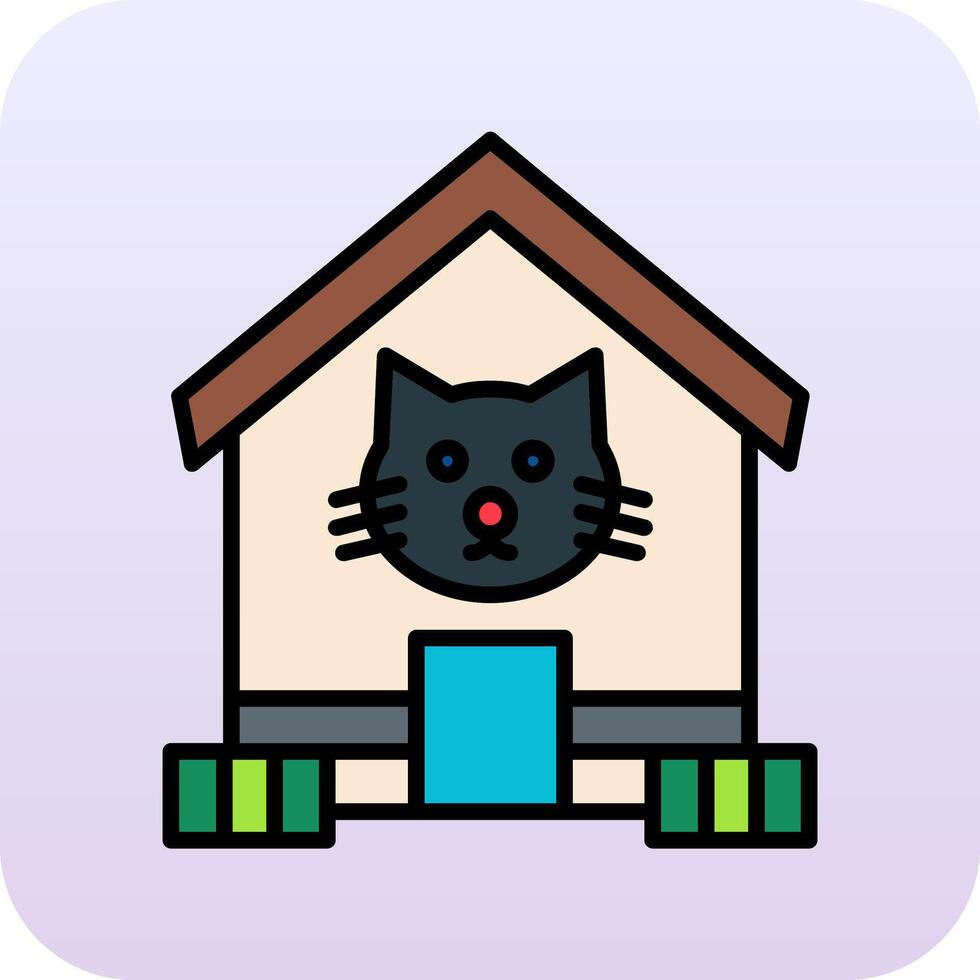 mascota casa vector icono