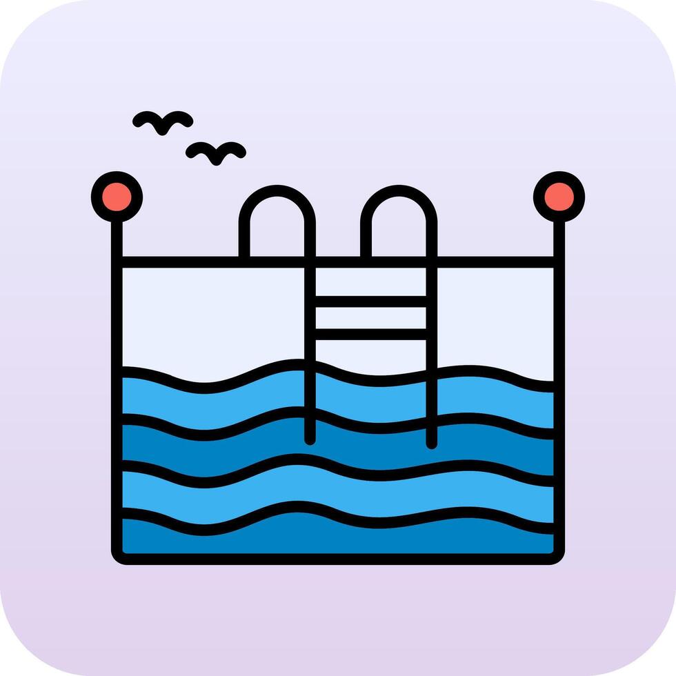 Swimming Pool Vector Icon