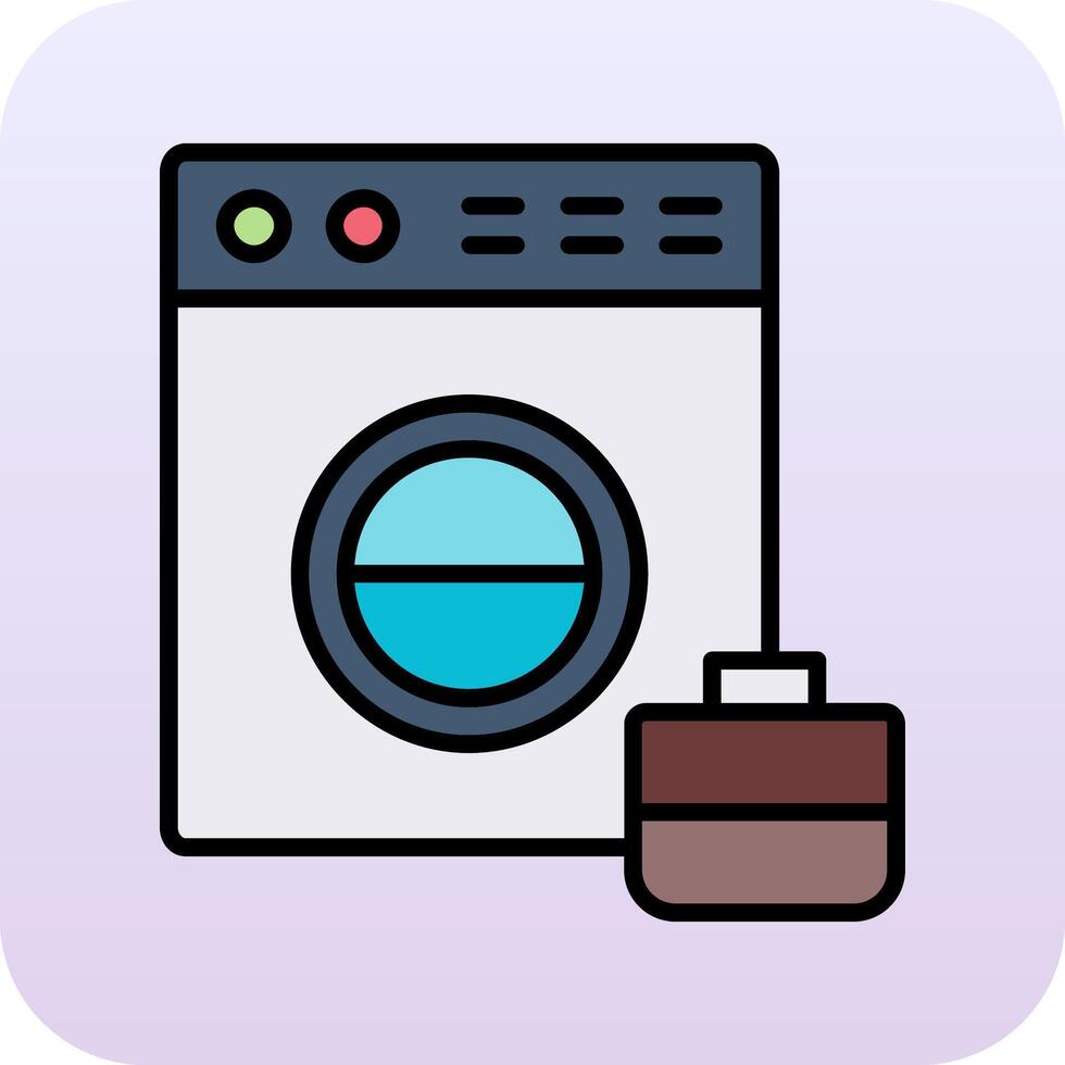 Washing Machine Vector Icon