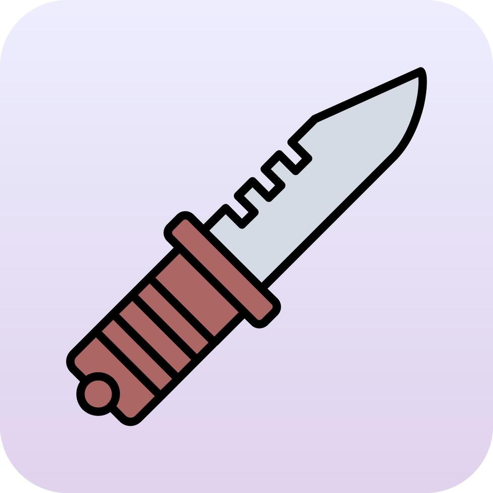 icono de vector de cuchillo