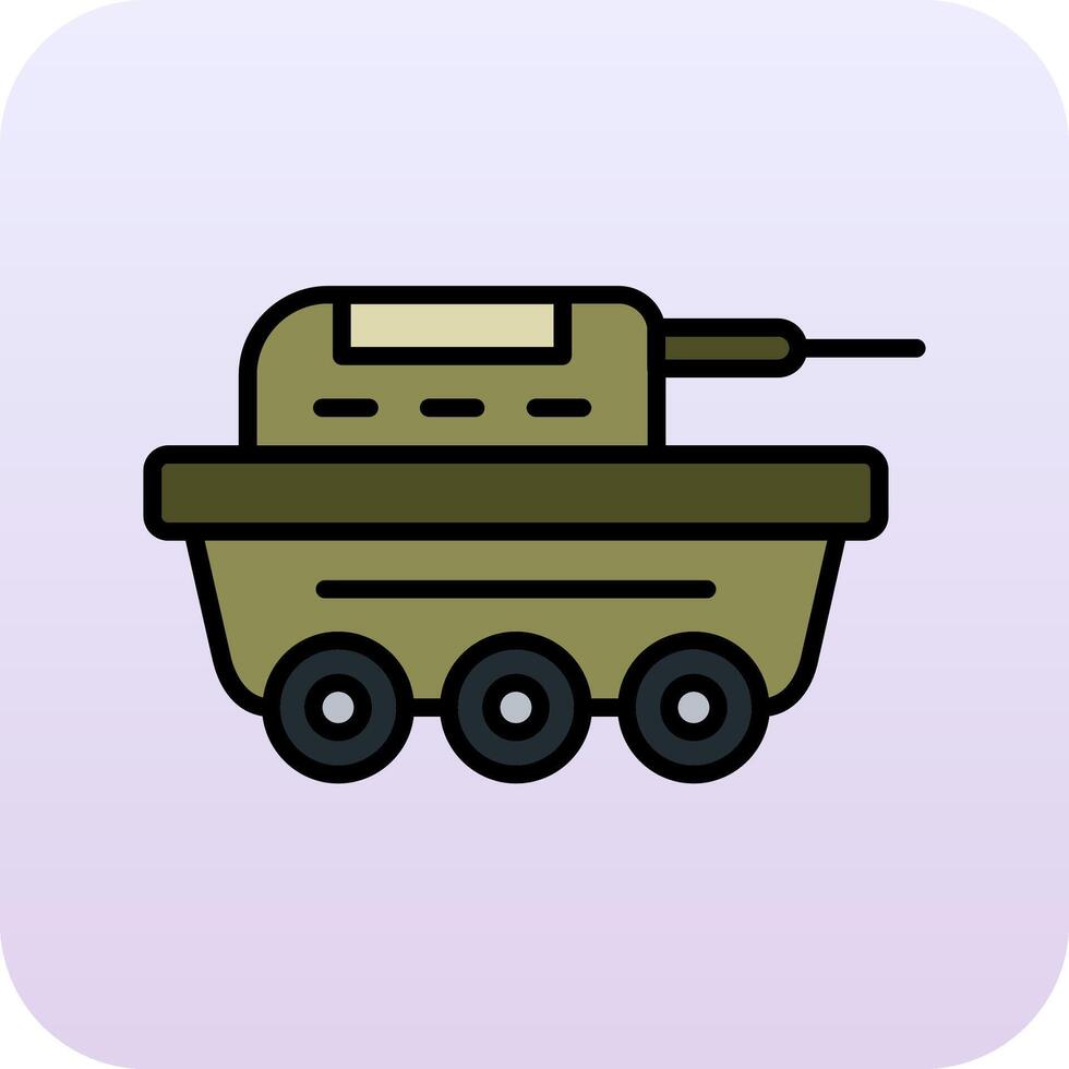 icono de vector de tanque