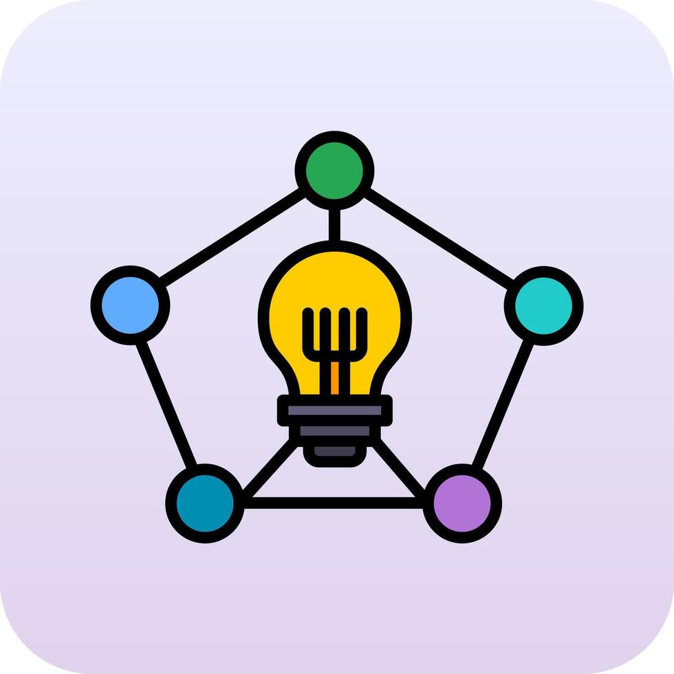 Mind Mapping Vector Icon