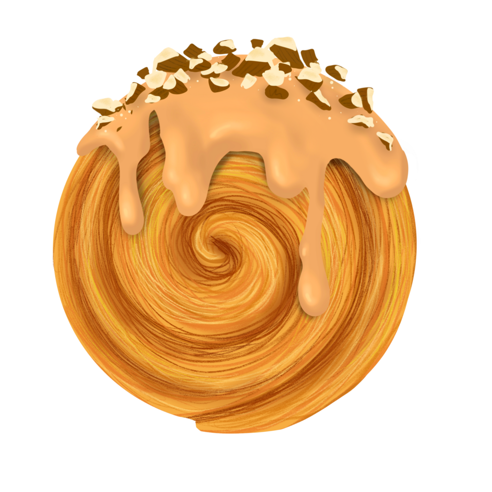 Cromboloni dessert illustration png