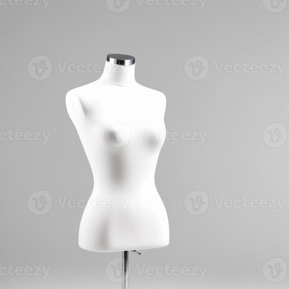 AI generated clothes mannequi isolated on white background. ai generative photo