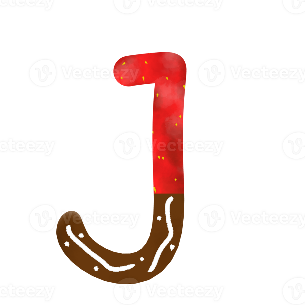 Chocolate Strawberry Alphabet png