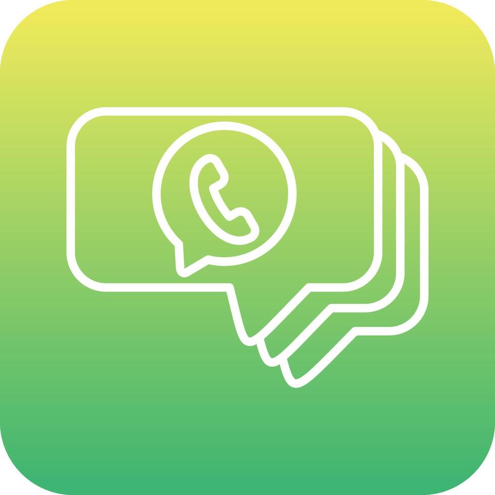 whatsapp charla vector icono