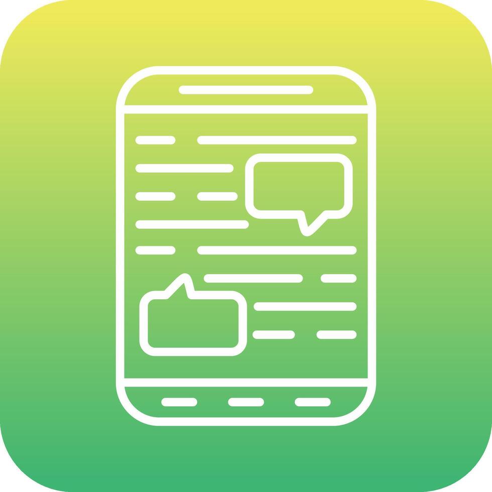 Mobile Chat Vector Icon