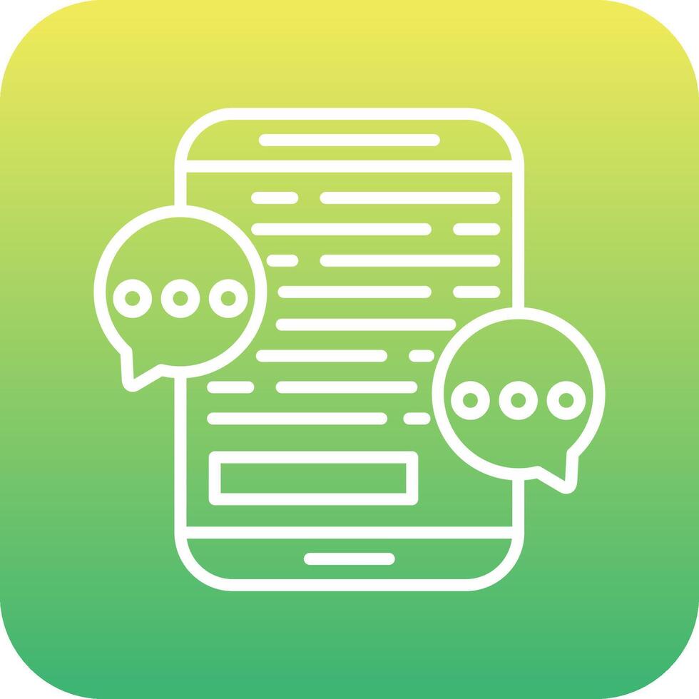Mobile Chat Vector Icon