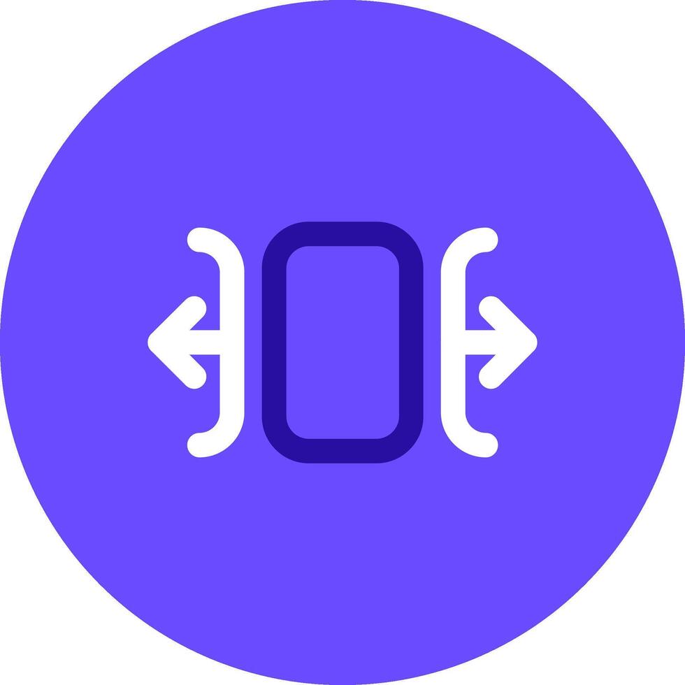 Carousel horizontal Duo tune color circle Icon vector