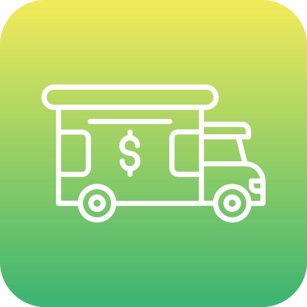 Bank Truck Vector Icon