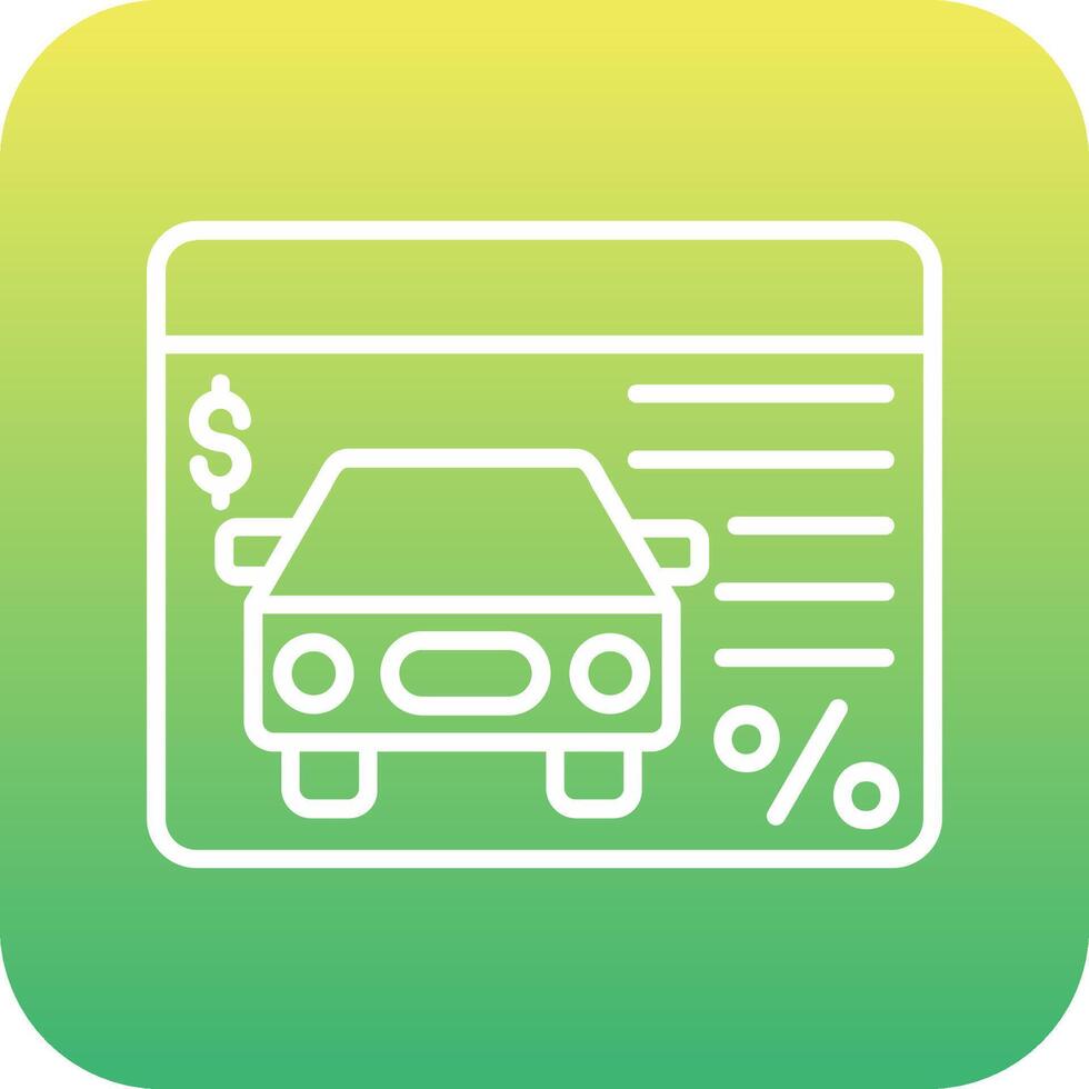 Car Loan Vector Icon