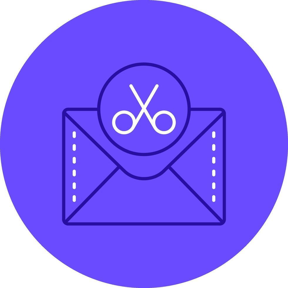 Scissor Duo tune color circle Icon vector