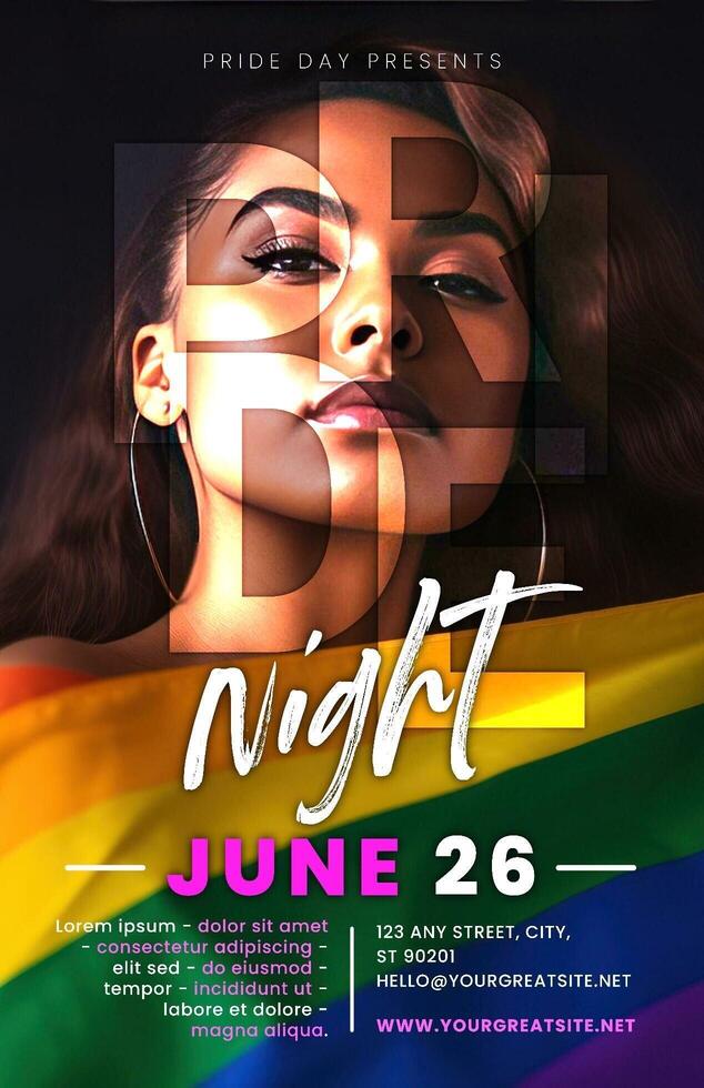 Pride Night Celebration Poster Template