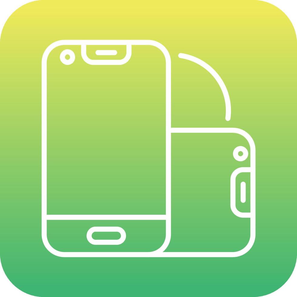 Foldable Smartphone Vector Icon