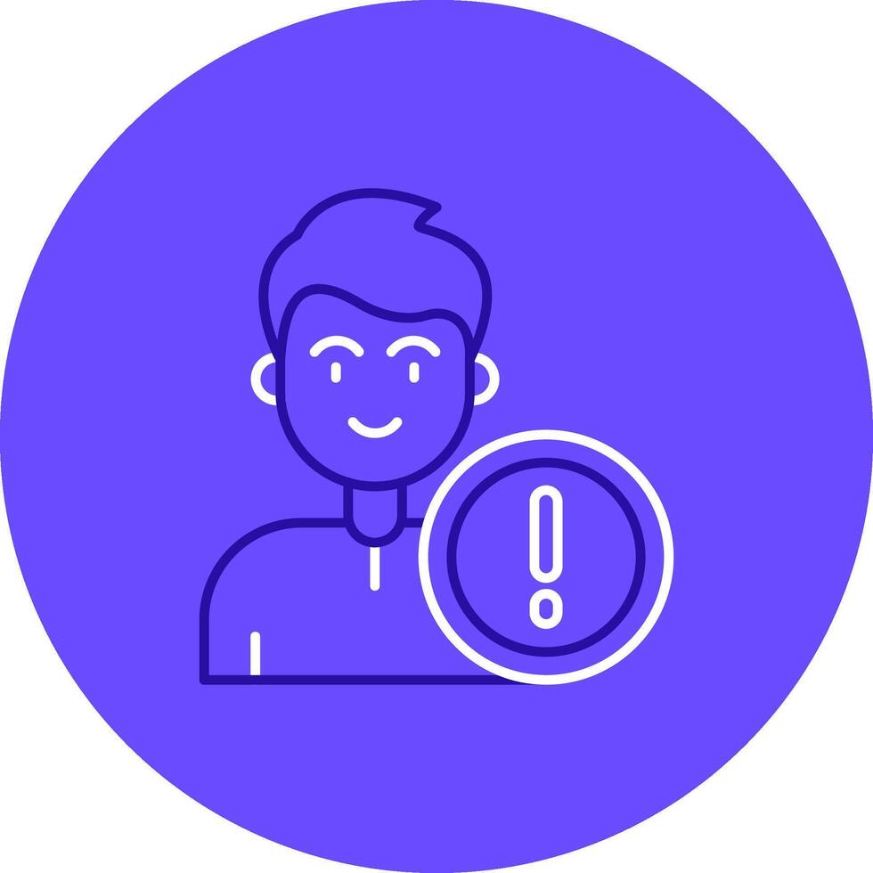 Error Duo tune color circle Icon vector