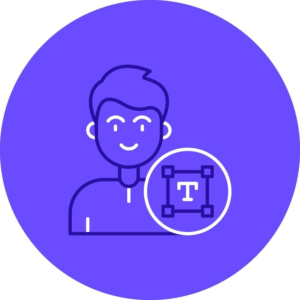 Type Duo tune color circle Icon vector
