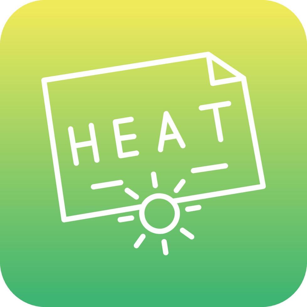 icono de vector de calor