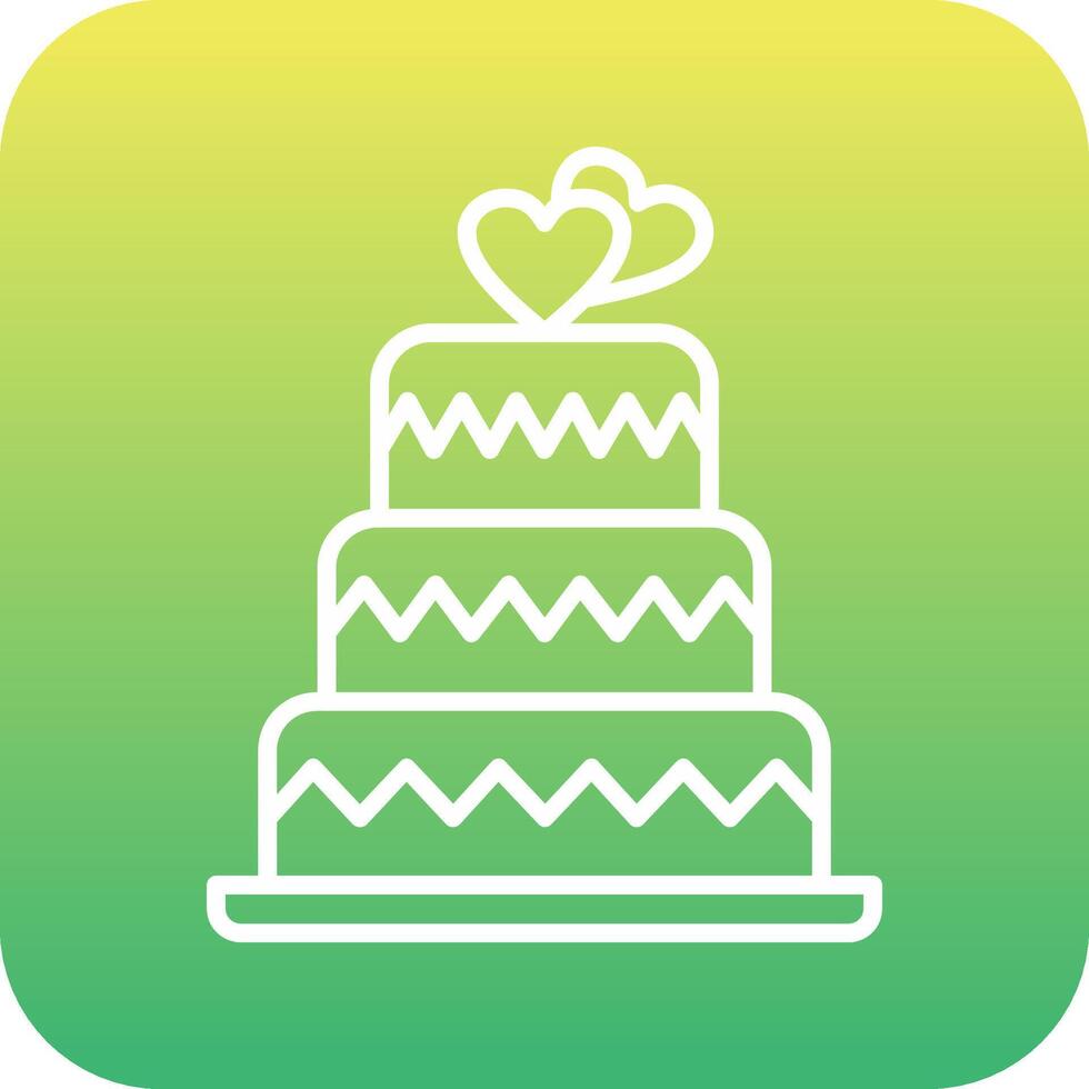 Wedding Cake Vector Icon