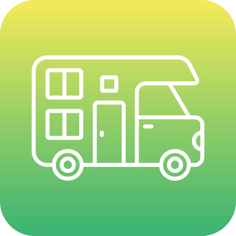Camper Van Vector Icon