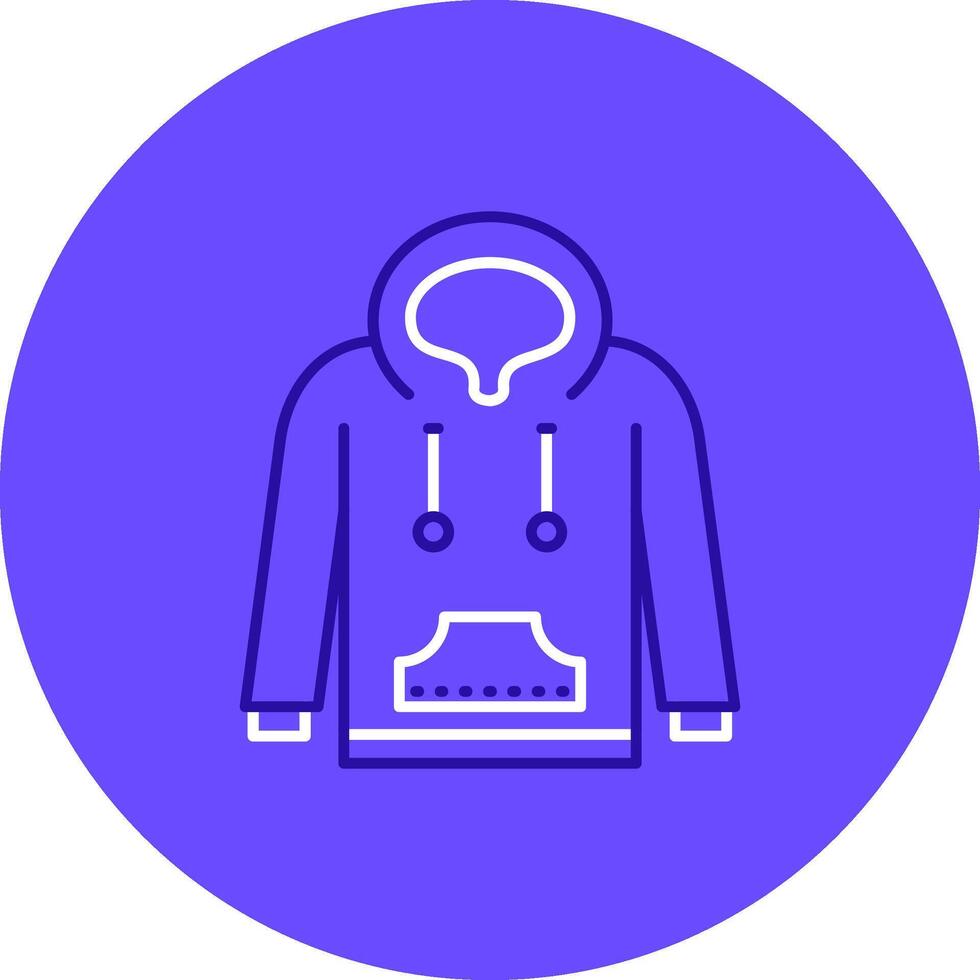 Hoodie Duo tune color circle Icon vector