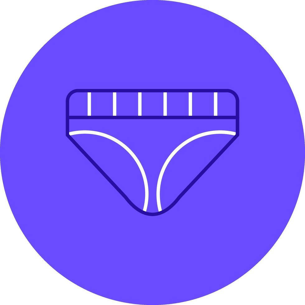 Underwear Duo tune color circle Icon vector