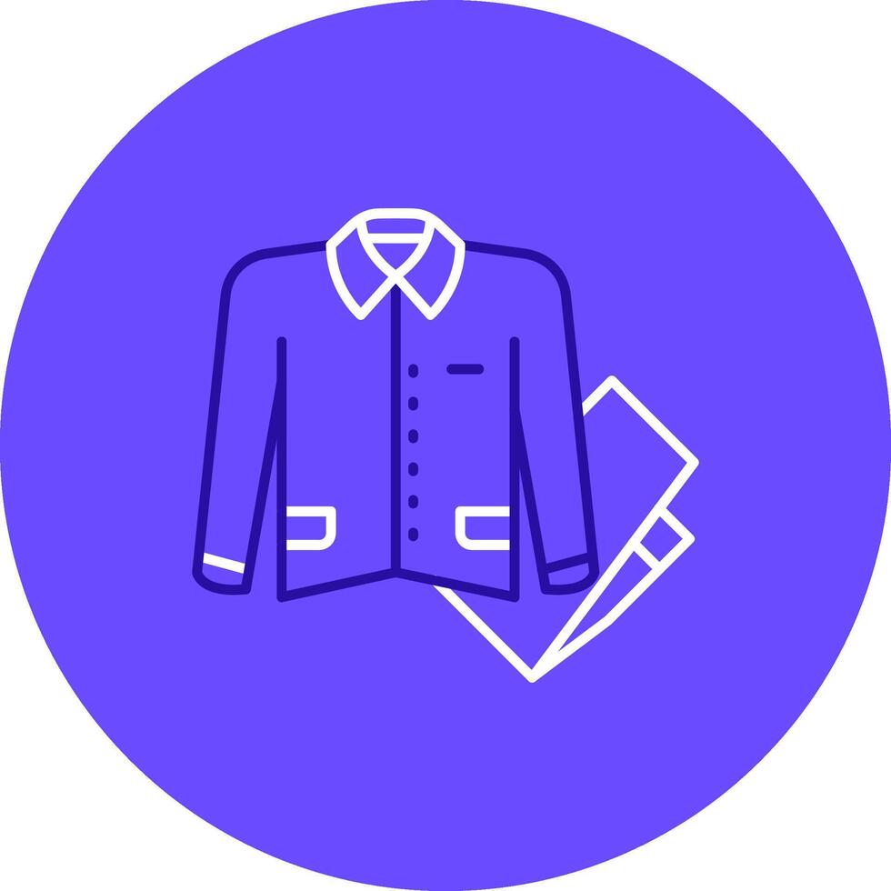 ropa de dormir dúo melodía color circulo icono vector