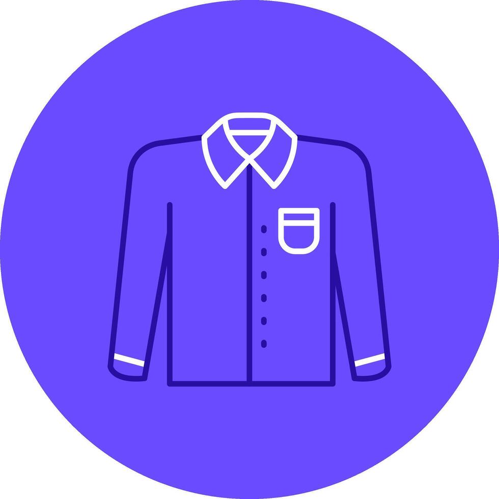 Formal shirt Duo tune color circle Icon vector