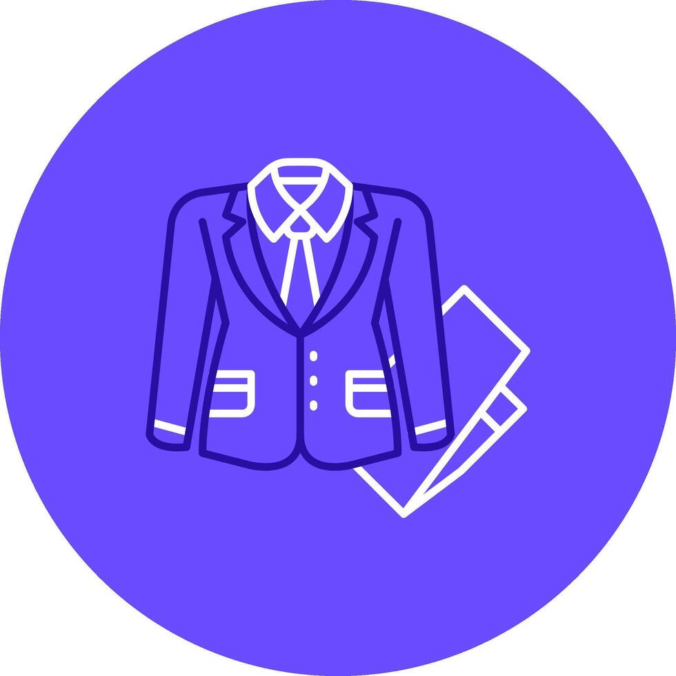 negocio traje dúo melodía color circulo icono vector