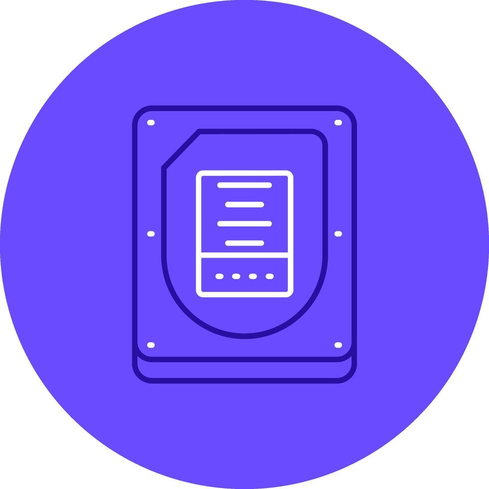 Disk Duo tune color circle Icon vector