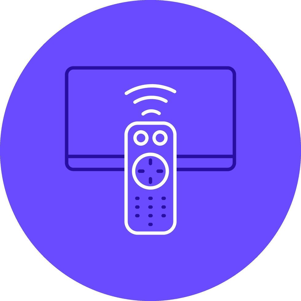 Remote Duo tune color circle Icon vector