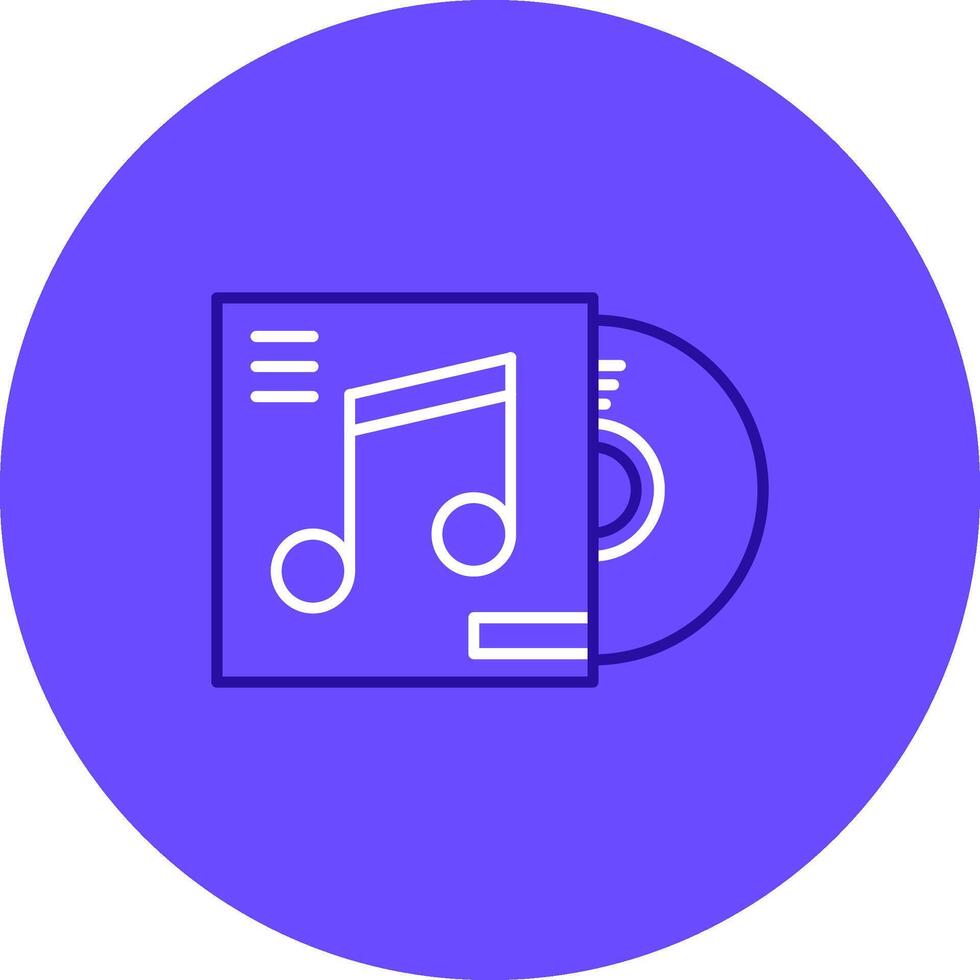 discos compactos cubrir dúo melodía color circulo icono vector