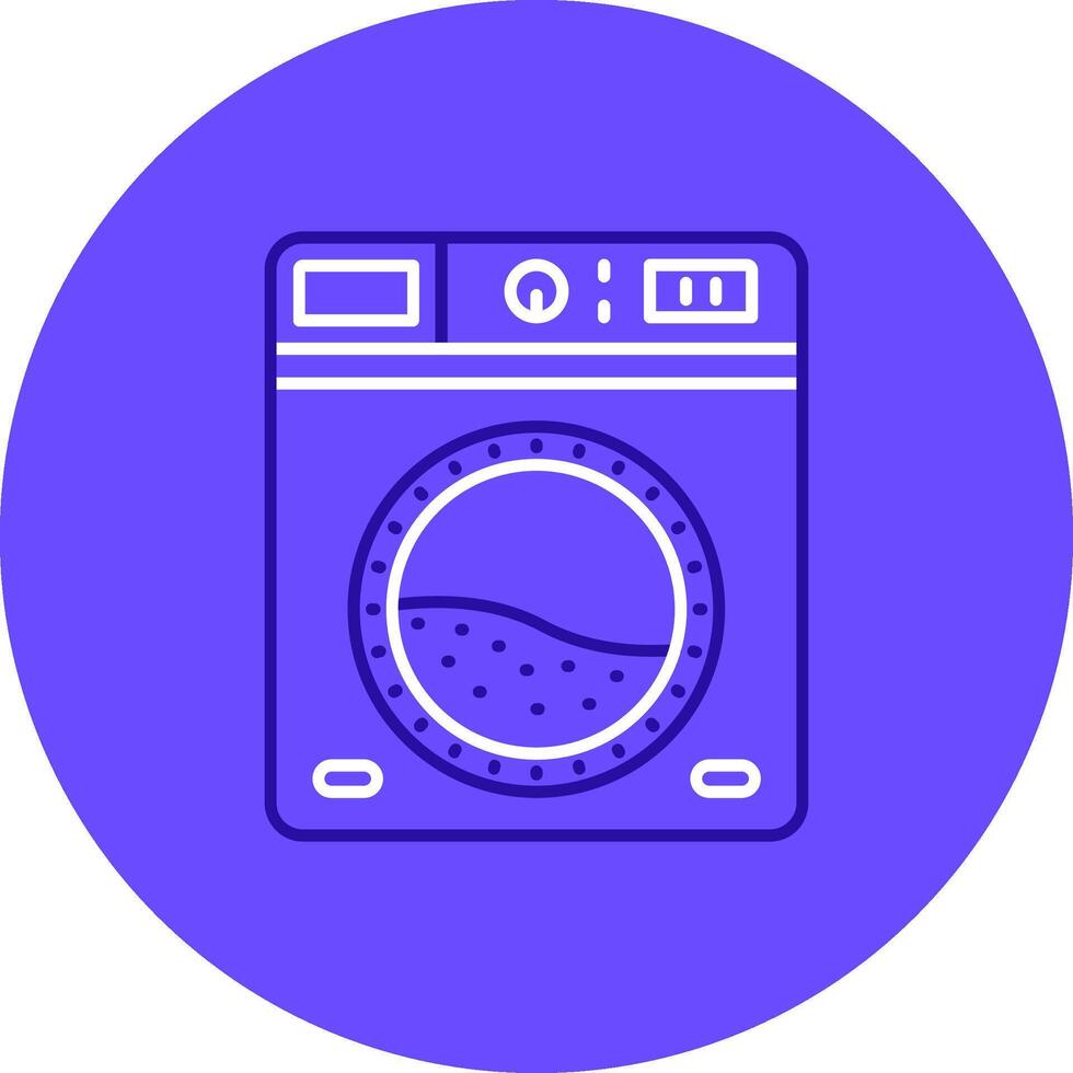 lavandería dúo melodía color circulo icono vector