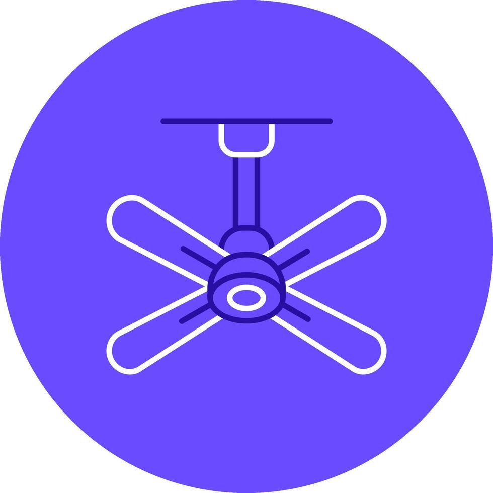 Fan Duo tune color circle Icon vector