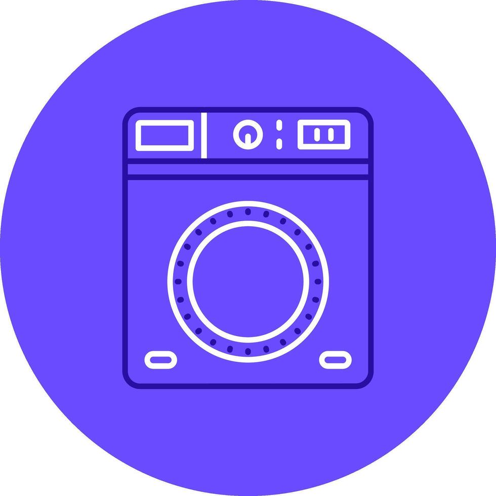 Laundry Duo tune color circle Icon vector