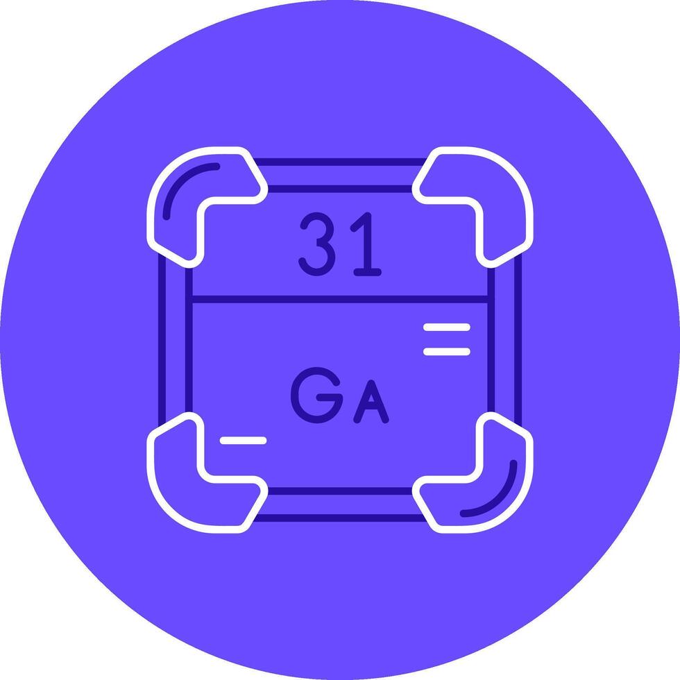 Gallium Duo tune color circle Icon vector