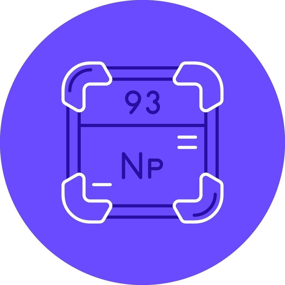 Neptunium Duo tune color circle Icon vector