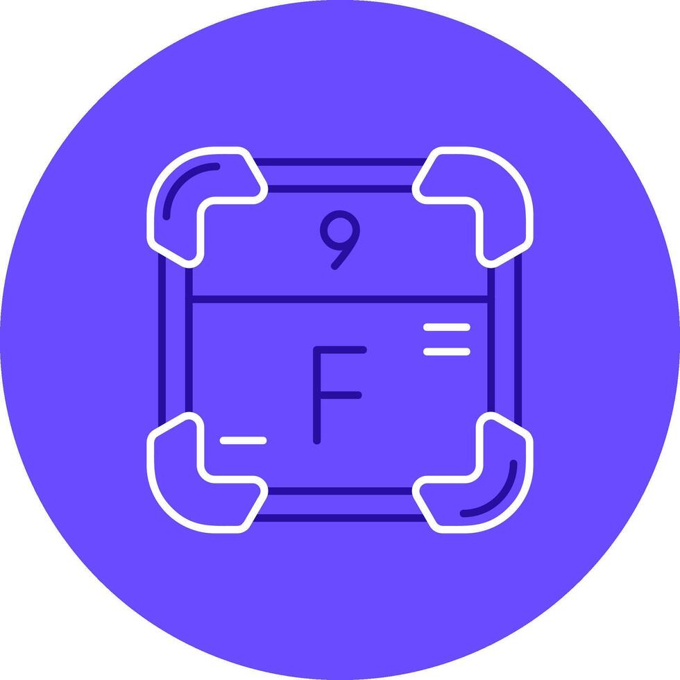 Fluorine Duo tune color circle Icon vector