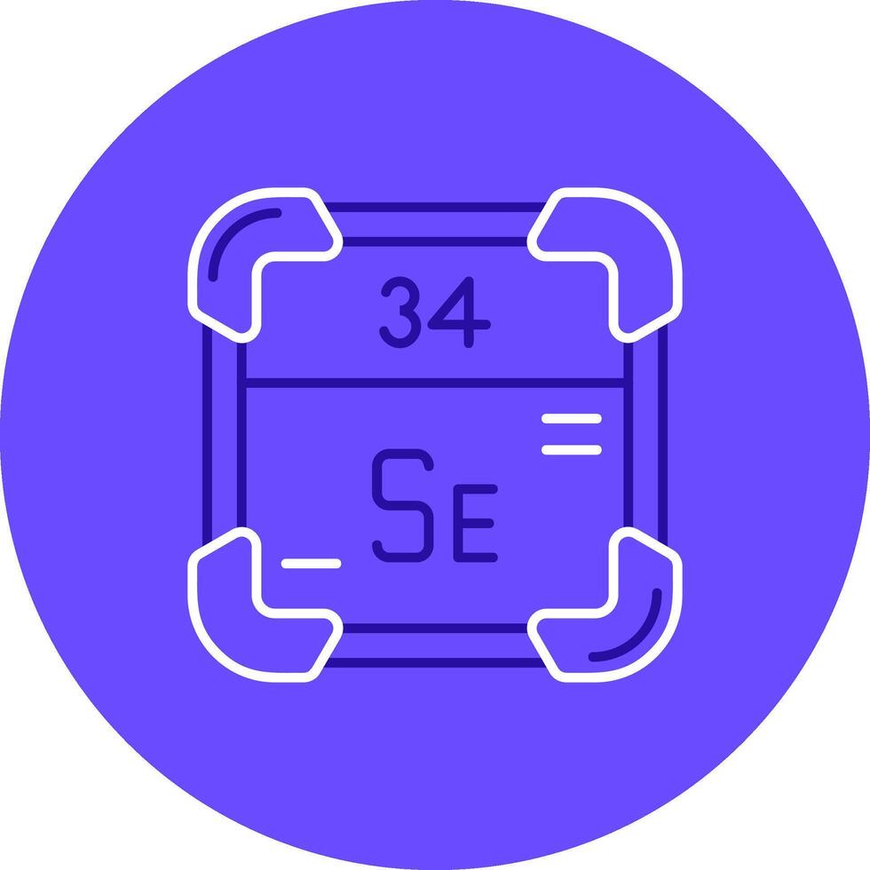 Selenium Duo tune color circle Icon vector