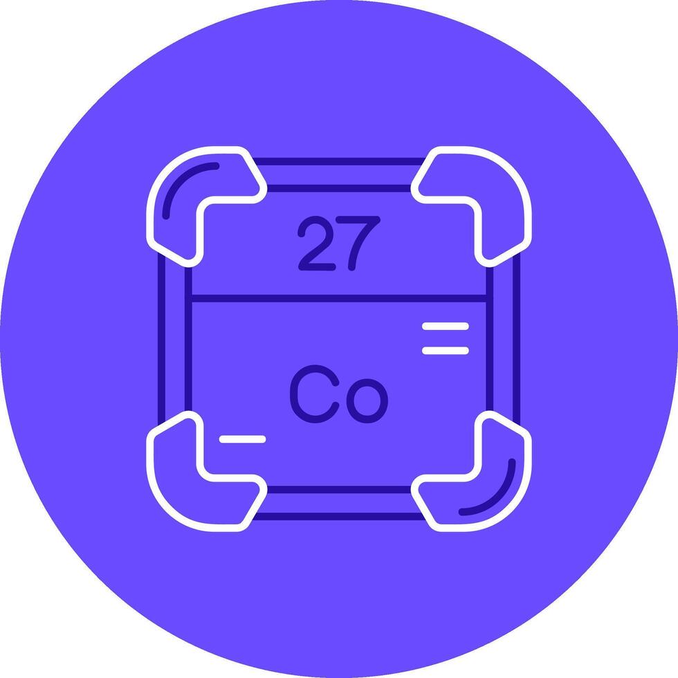 Cobalt Duo tune color circle Icon vector