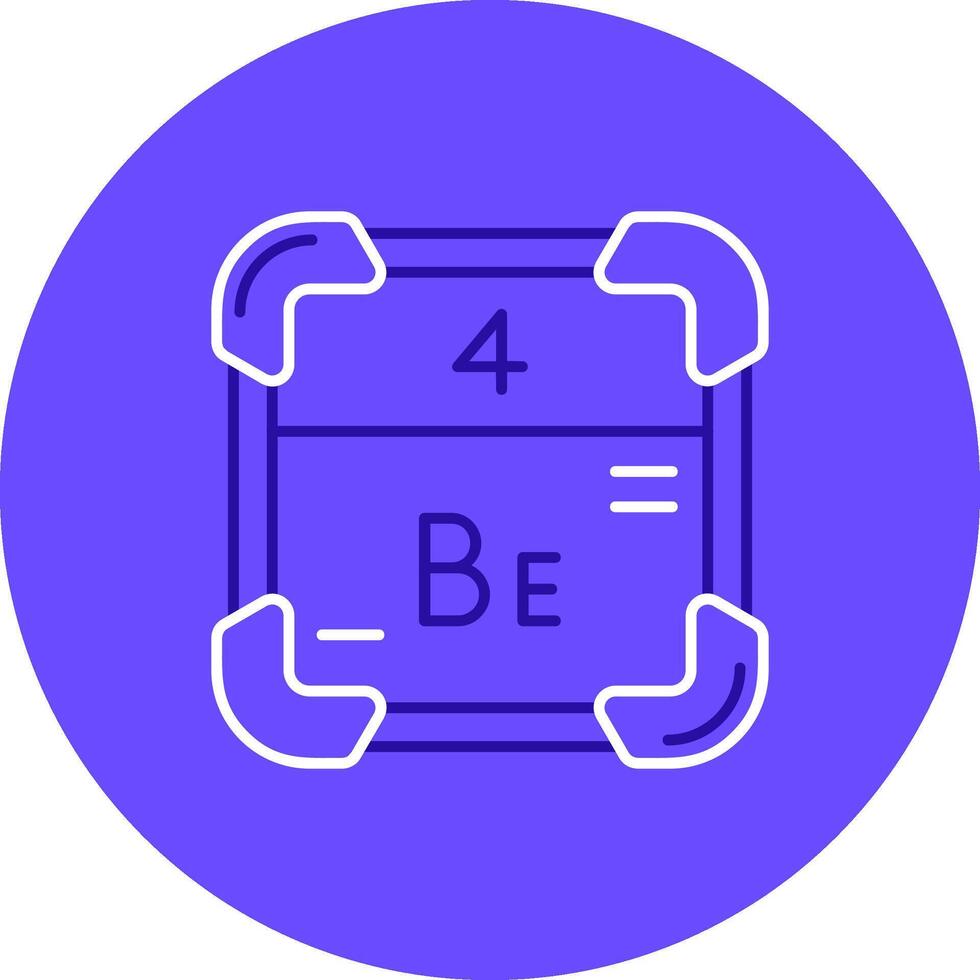 Beryllium Duo tune color circle Icon vector