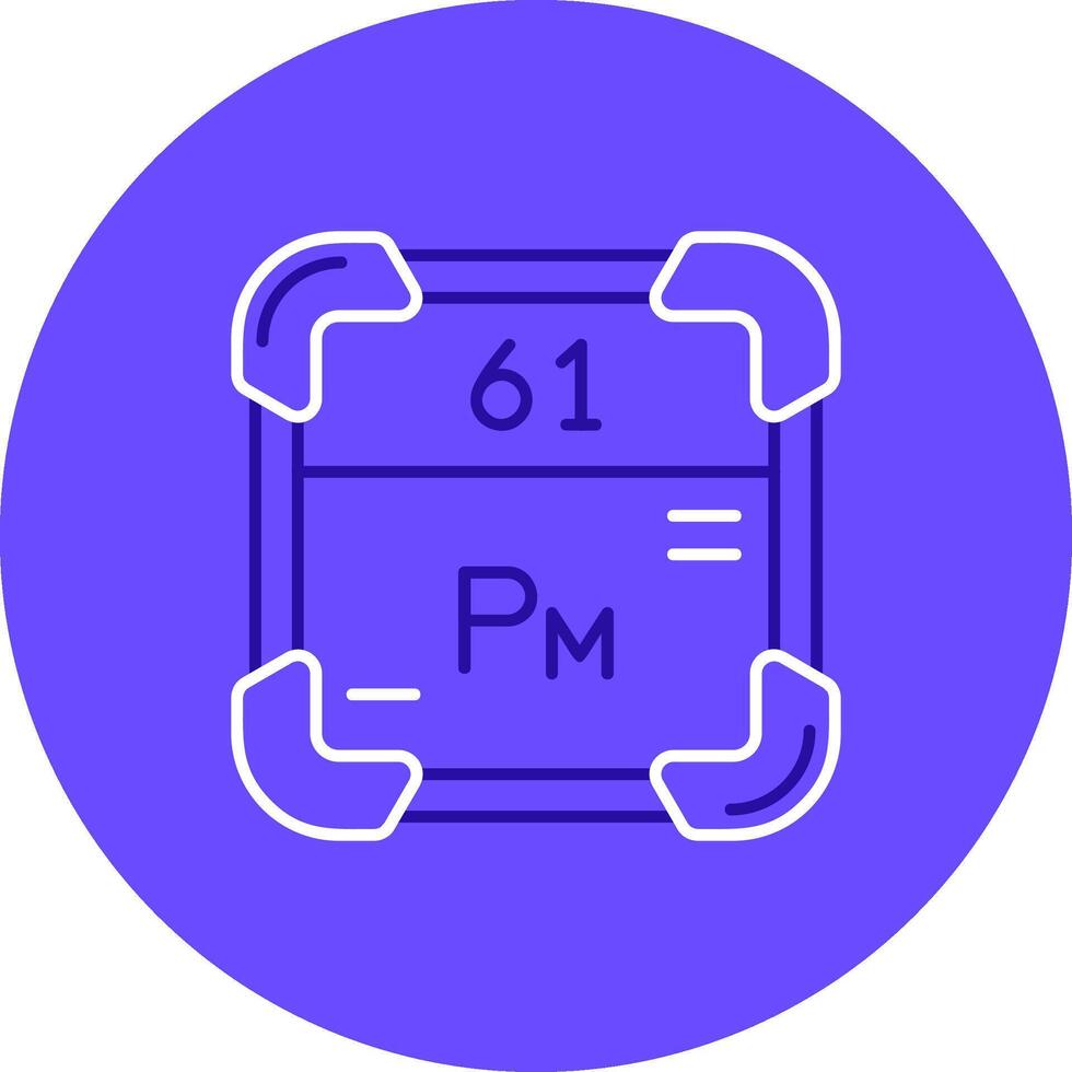 Promethium Duo tune color circle Icon vector