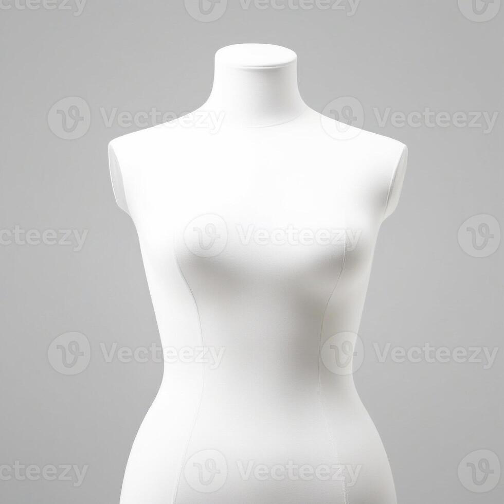 AI generated clothes mannequi isolated on white background. ai generative photo