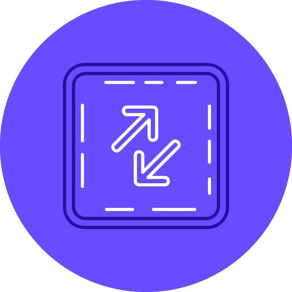 Swap Duo tune color circle Icon vector