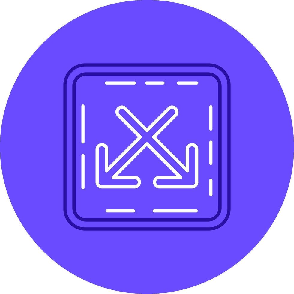 Intersect Duo tune color circle Icon vector